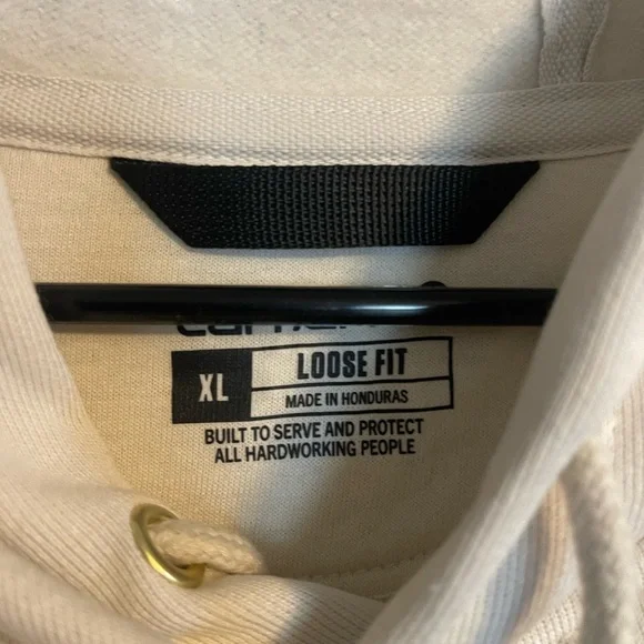 Carhartt Loose Fit Hoodie Men's – Cream / Off-White (XL) - Picture 4 of 4